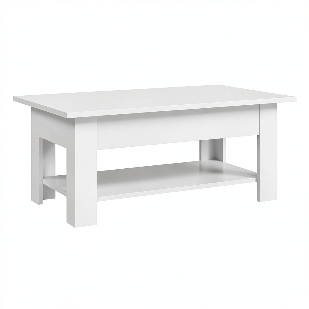 Canapé, 102 x 55 x 42 cm, coloris blanc, pour le salon