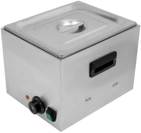 Chauffe-saucisses en acier inoxydable 220 V 1300 W 50-300 °C 10 l – 39 x 30 x 27 cm, 50 Hz, argenté