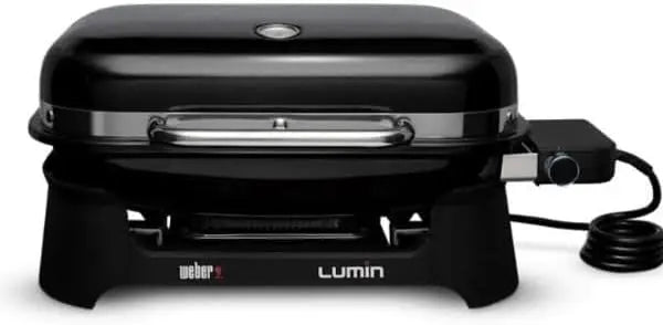 Weber Lumin Barbecue électrique/pour saisir appareil de cuisson – 2,2 kW, 33 × 49 cm, noir