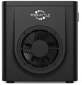 Poolstyle Mini pompe à chaleur 3 Kw à haut rendement pour piscines hors sol Max 30 M³ - Contrôleur LED – noir/gris