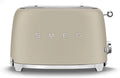 Smeg Grille-pain 2 Tranches TSF01MLMEU – 950 W, beige/gris