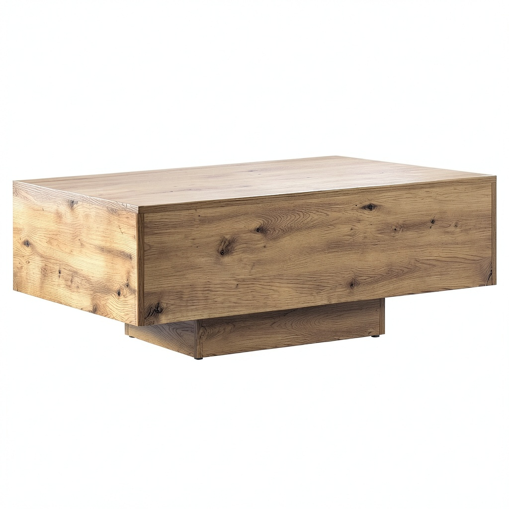 Table basse, en chêne, 85 x 55 x 31 cm, pour le salon