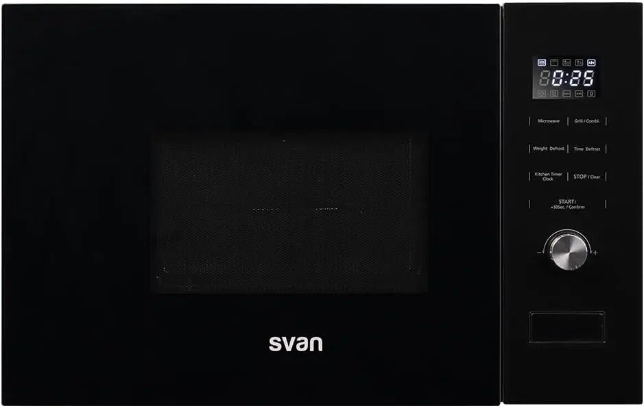 Svan Micro-ondes 20 Litres Grill Encastrable – SMWI2800DGN, 800 W, noir/argenté