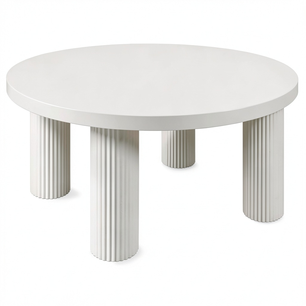 Table basse, coloris crème, pour le salon