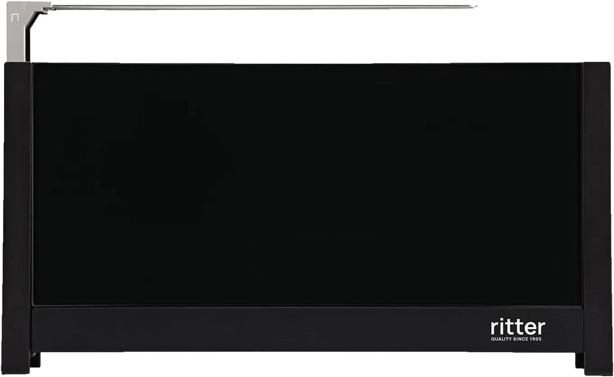Ritter volcano 5 grille-pain compact à 2 fentes longues avec réchauffe-pain – noir