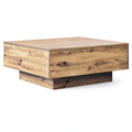 Table basse, avec éclairage LED, en chêne, 80 x 80 x 31 cm, pour le salon