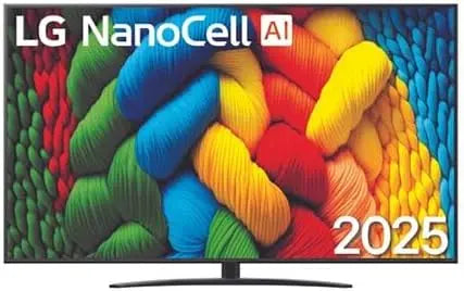 LG téléviseur LED NANOCELL 2025 86NANO81A6A 217cm 4K HDR10 60Hz Couleurs Pures webOS 25 – noir