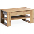 Table basse, en chêne, 102 x 55 x 45 cm, pour le salon