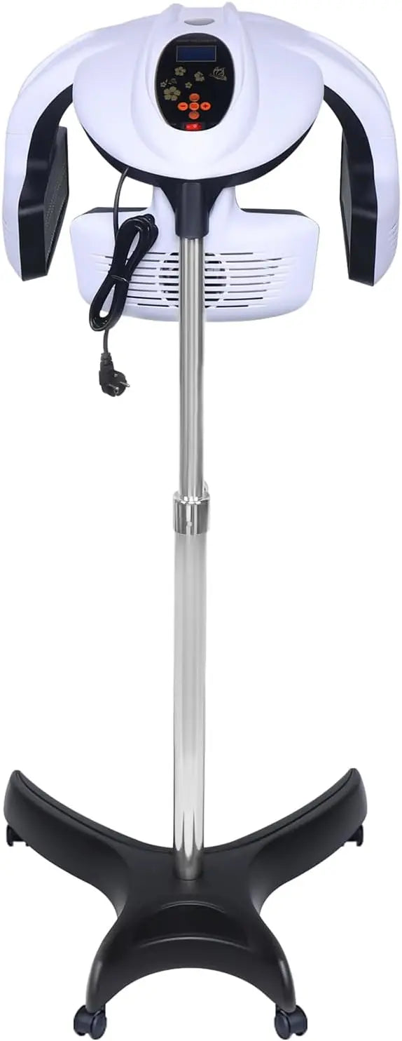 Hotte sèche professionnelle - 1500 W - Chauffage 5 directions - Hauteur réglable de 1 à 1,5 m - Écran LCD – 63 x 62 x 164 cm