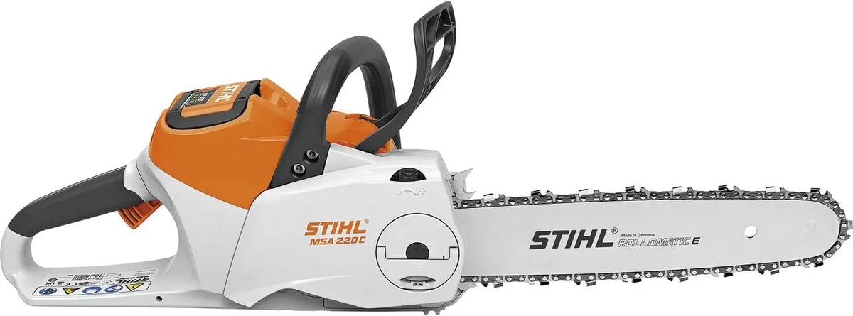 Tronçonneuse sans fil STIHL MSA 220 C-B Lame 40 cm 36 Volt – gris/orange