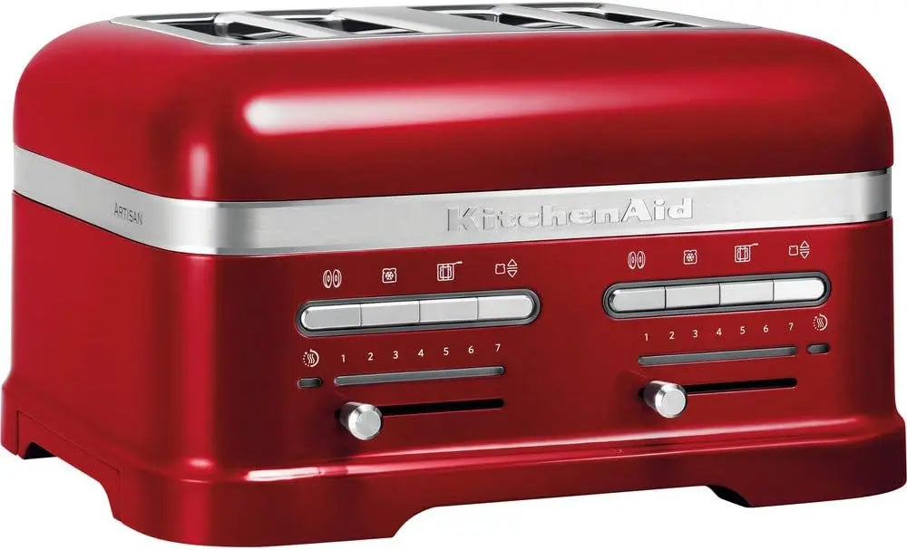 KitchenAid Grille pain pour 4 tranches - Artisan - 7 niveaus de brunnage et fonction décongélation – rouge
