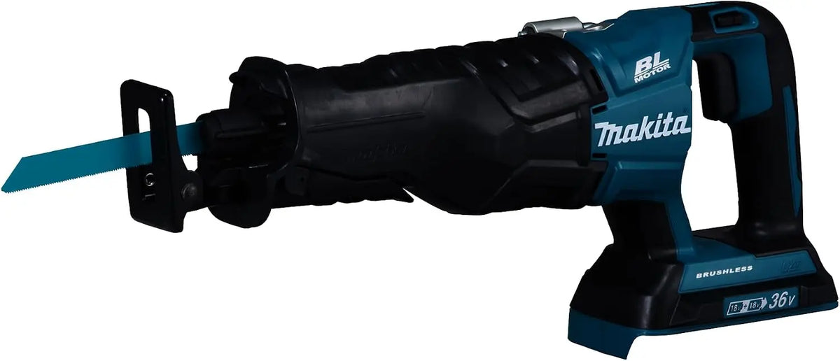 Makita Scie sabre 36V LXT machine seule dans coffret synthétique - MAKITA DJR360ZK – noir/bleu