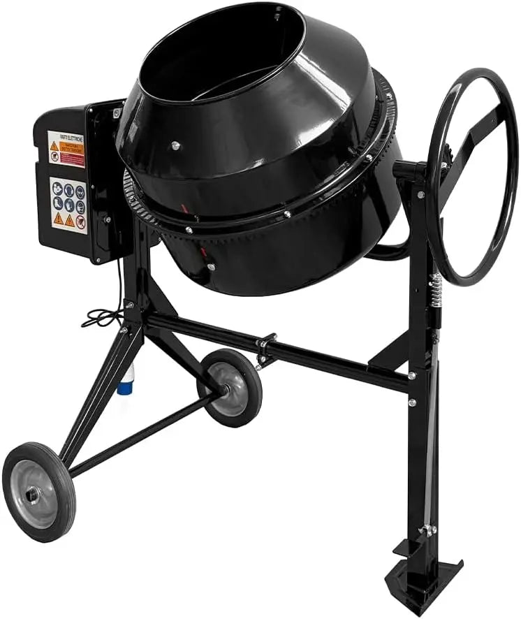 SOGI BEM-200 Bétonnière électrique de 200 litres – 900 W, 50 Hz, noir/gris