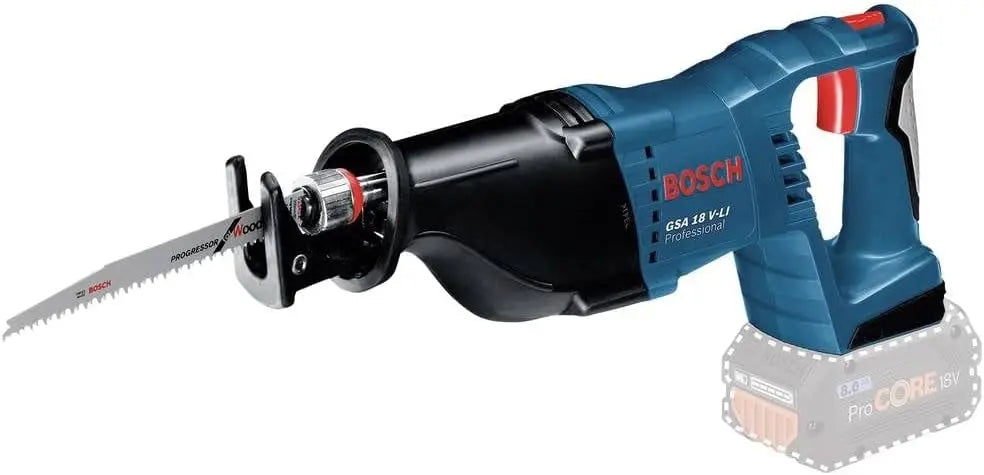 Bosch Professional 18V système scie sabre sans-fil GSA 18 V-LI sans batterie ni chargeur – bleu/gris/noir