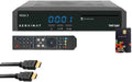 Pack SERVIMAT III Récepteur téléviseur Satellite haute définition + Carte d'accès TNTSAT V6 Astra 19.2E + – 1 W / 7 W, noir