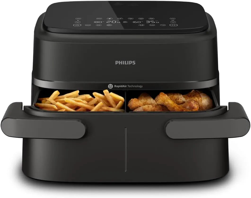 Philips Airfryer 1000 - Air Fryer Panier Flexible 7.1L – 7,1 L, noir/gris