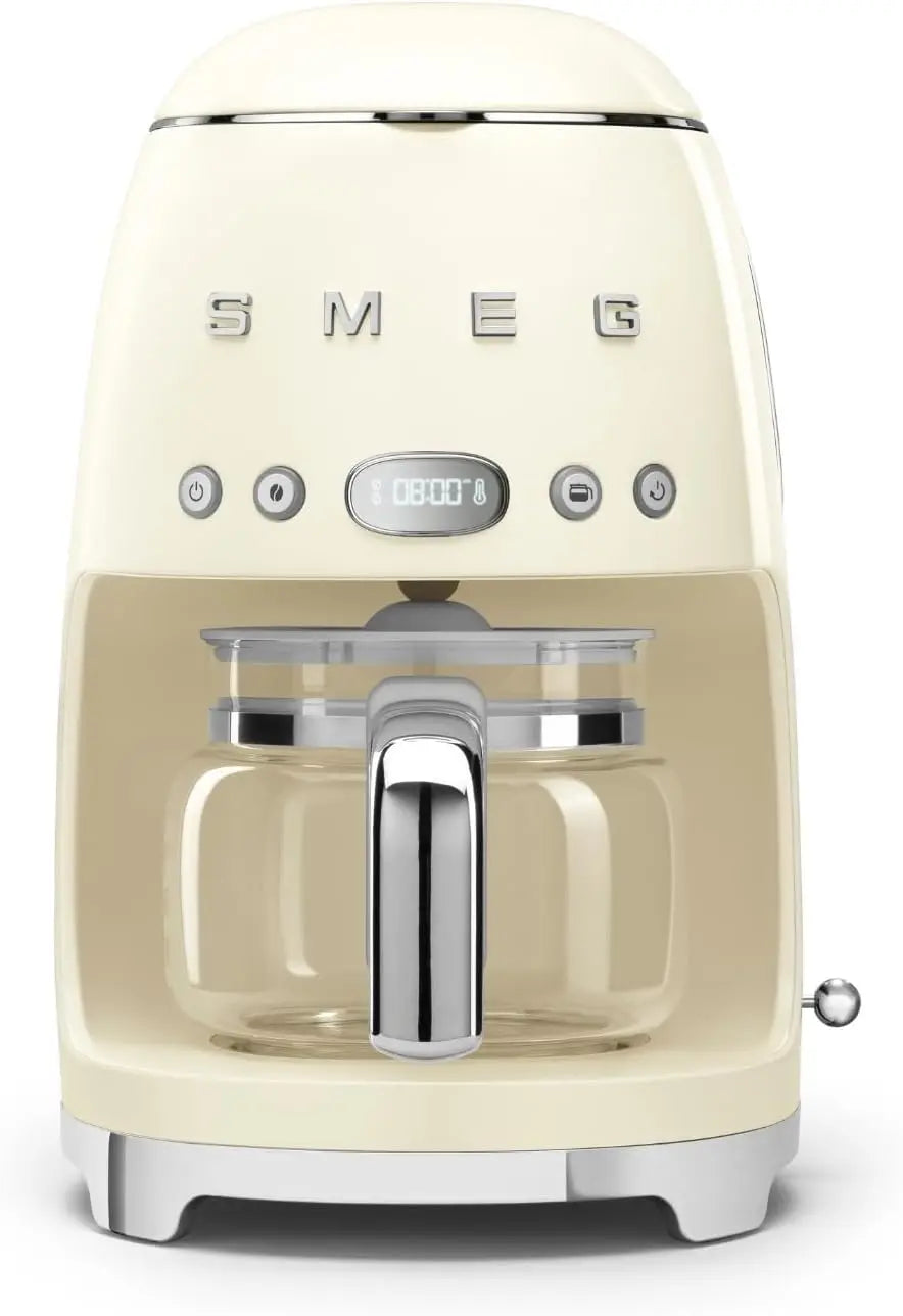 Smeg Machine à Café Filtre DCF02CREU – 1050 W, 1,4 litre / 1,25 litre, 50 Hz, crème
