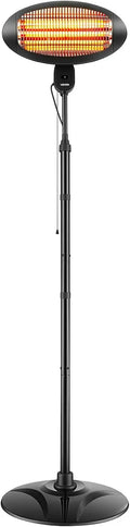 VEVOR Radiateur Infrarouge 2000 W sur Pied – gris
