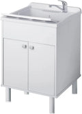 Negrari Lavabo Lavabo en résine évier ou lavabo – blanc