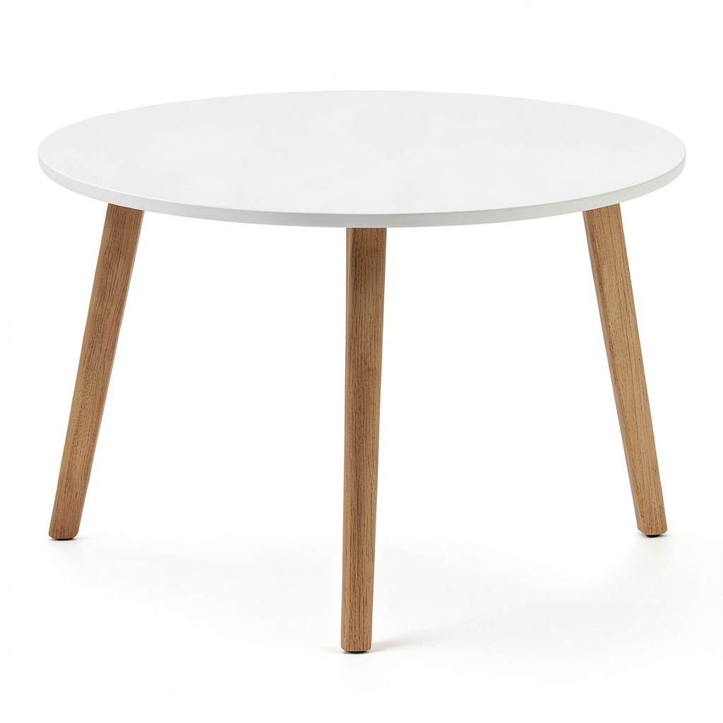 Table basse, coloris blanc, pour le salon