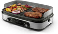 Philips Grill Électrique & Plancha 5000 – 2400 W, gris/noir/orange