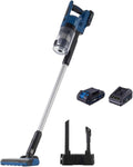 Scheppach Aspirateur à Main BC-VC250-X - Sets - 1 Bat 2Ah + Chargeur Inclus – 600 ml, 660 L/min, gris/noir/bleu