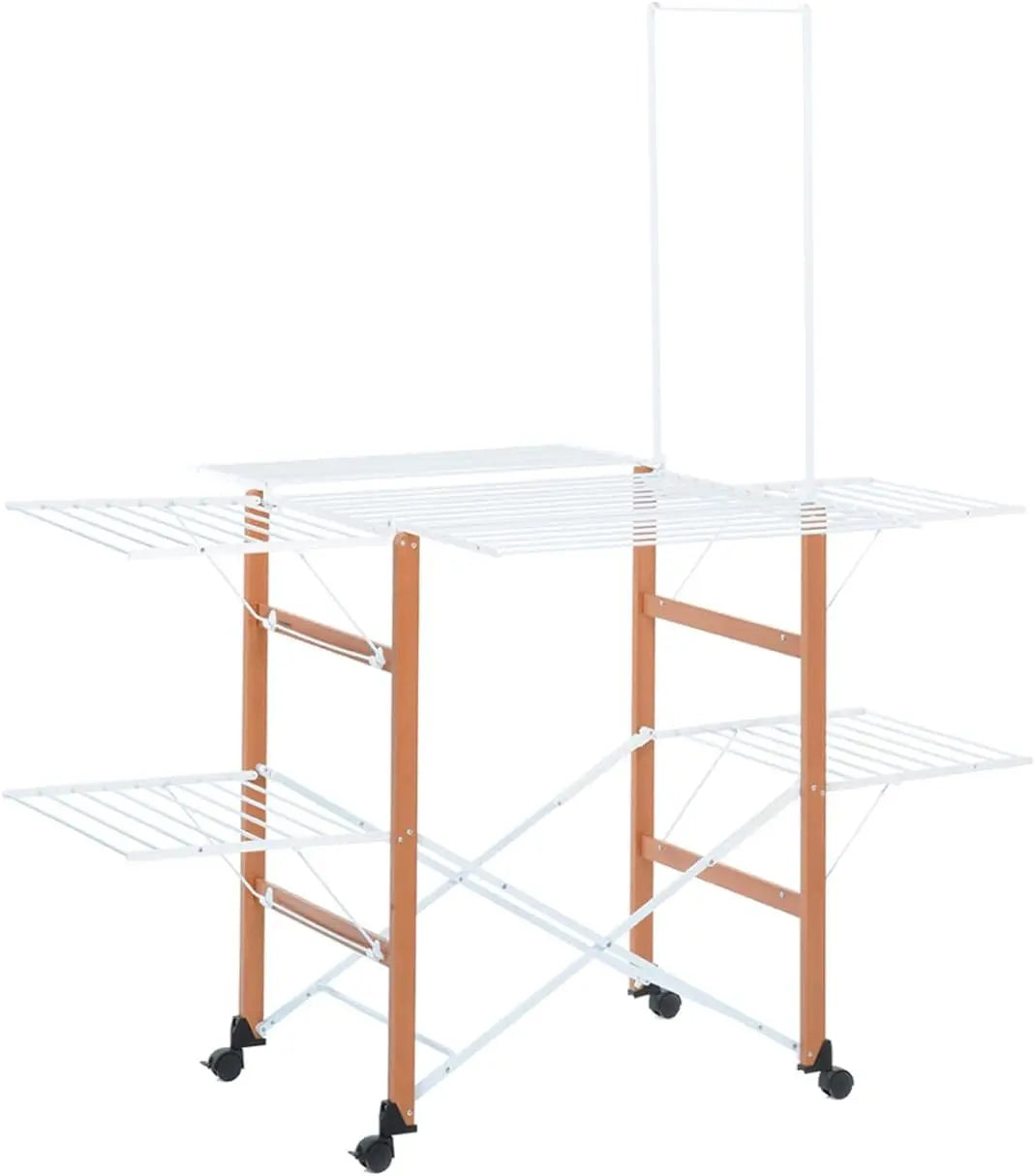 Foppapedretti Supergulliver Étendoir à linge – 174 x 122 x 189 cm, beige/orange/blanc