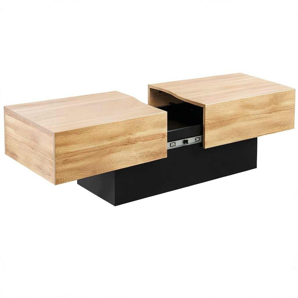 Table basse, coloris noir, pour le salon