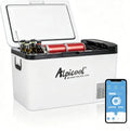 Alpicool K25 Glaciere Électrique à Compression – 25 L, 60 Wh, gris/bleu