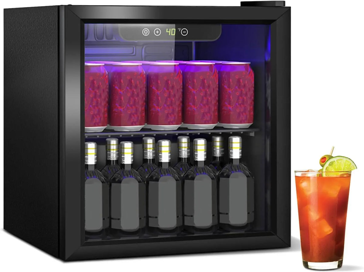Réfrigérateur à boissons – 40 l, noir/gris