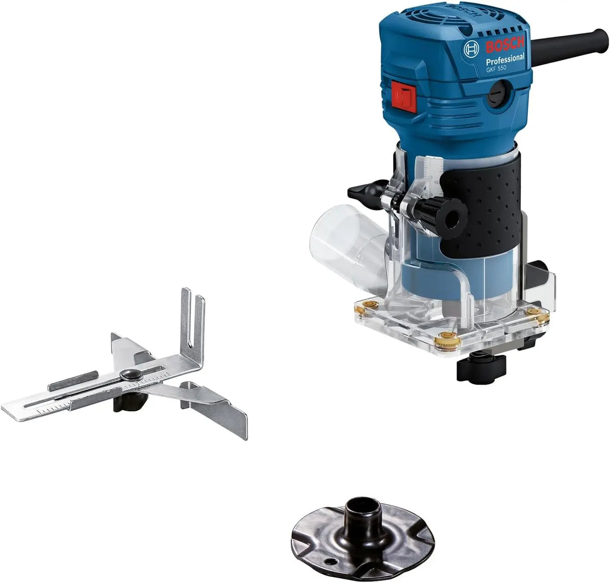 Bosch Professional affleureuse GLF 55-6 moteur de 550 W – gris/bleu/noir