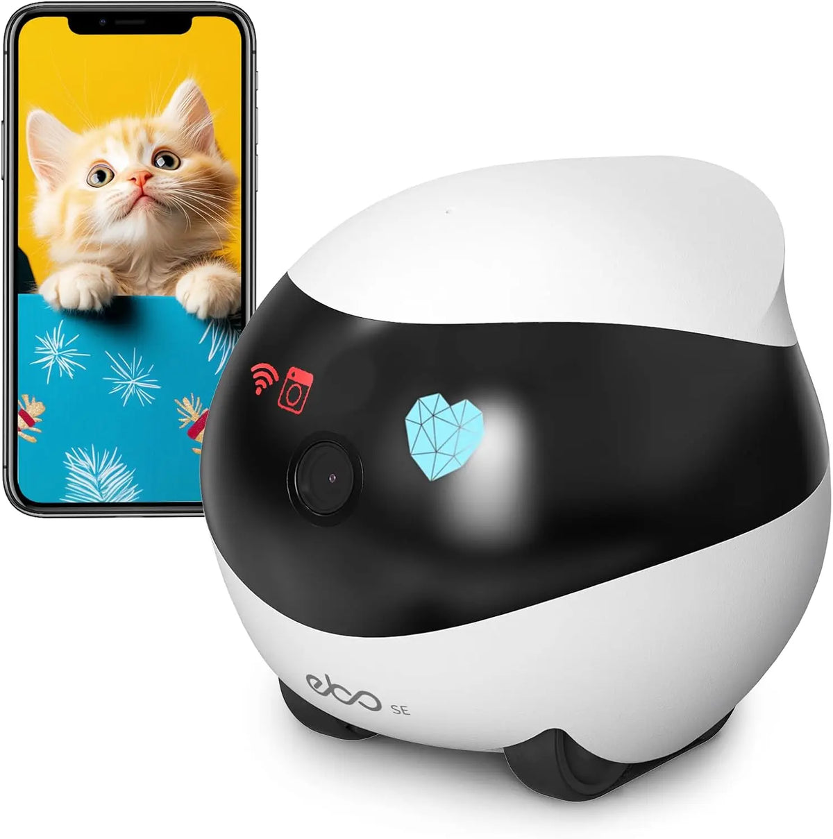 Enabot EBO SE FamilyBot caméra – 2,4 GHz / 5 GHz, 256 Go, noir/gris