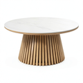 Table basse, coloris blanc, pour le salon