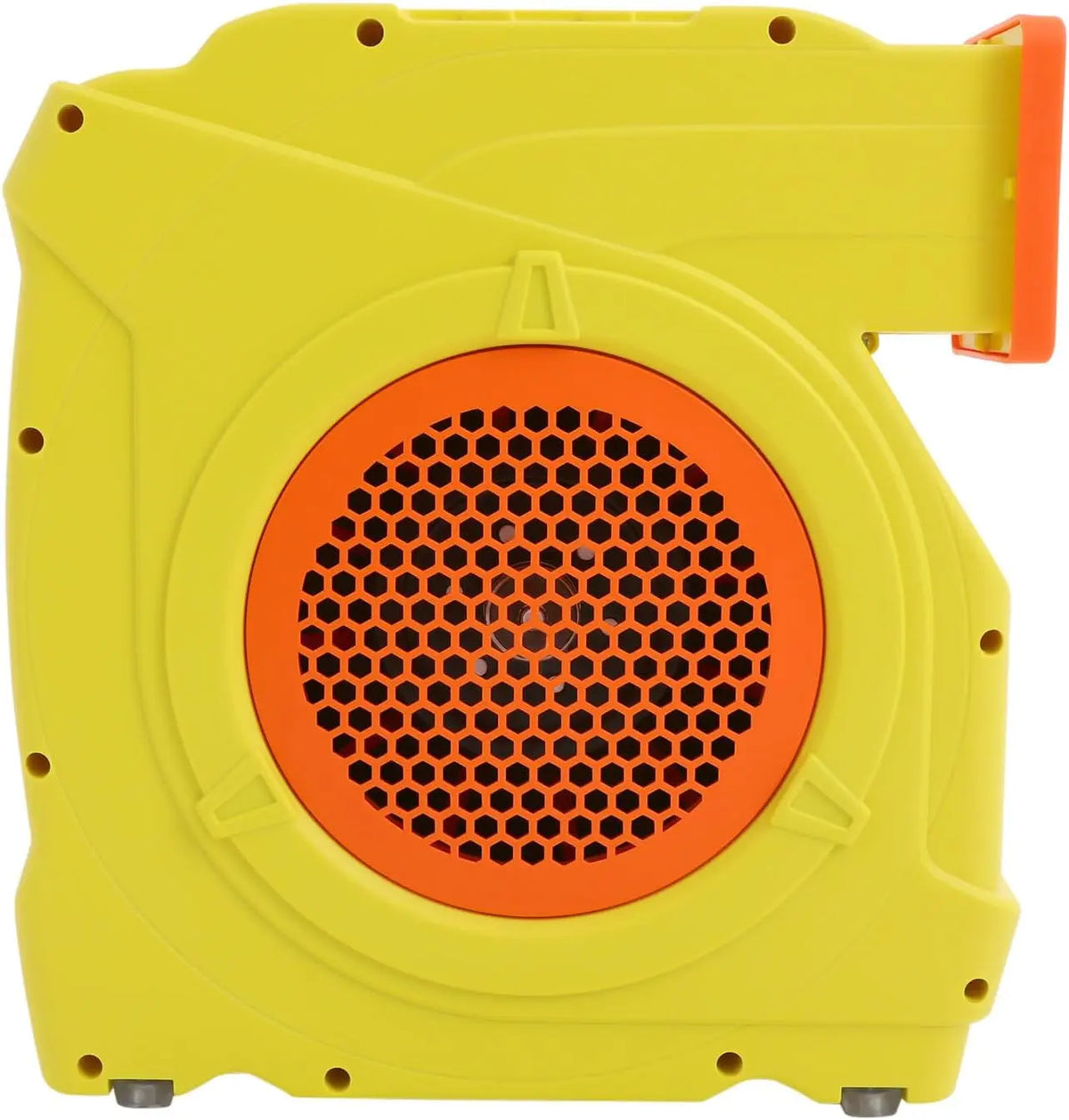 Souffleur Electrique Souffleur d'air 2 HP Moteur Vitesse d'environ 3300 TR/Min – 1080 m³/h, jaune/orange