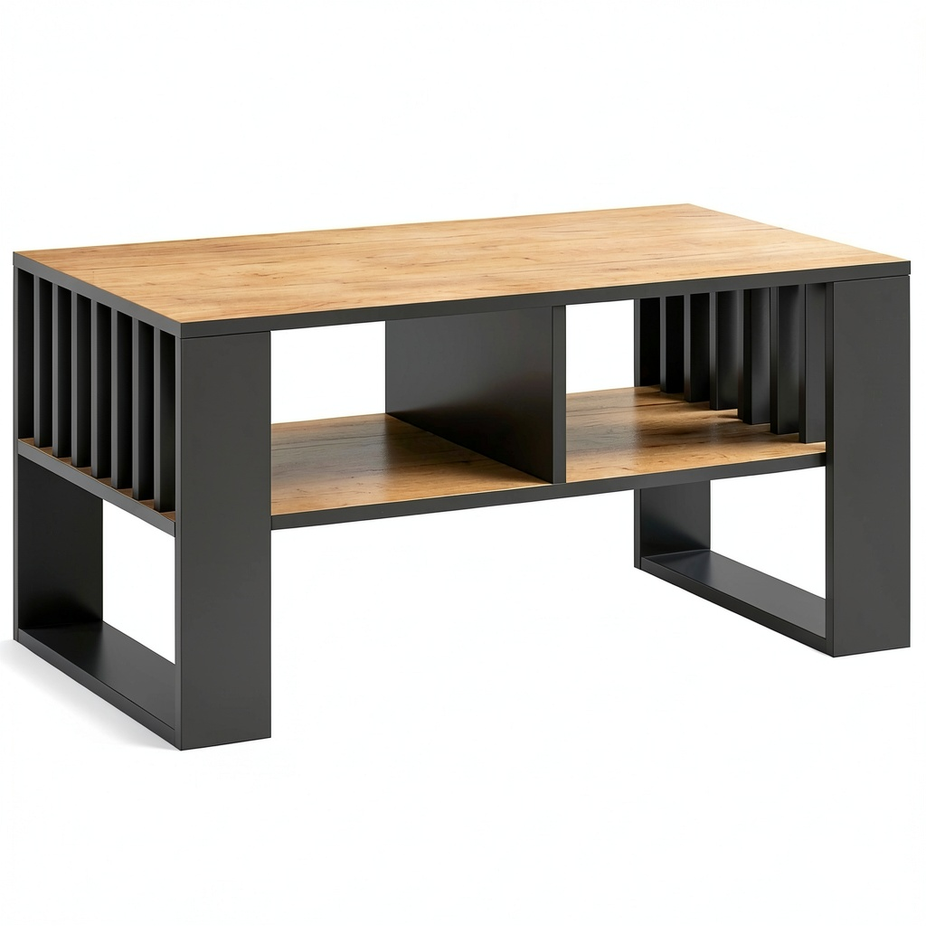 Table, avec étagères, pour les espaces de vie