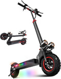 800W Trottinette Électrique Adulte - 10' Tout Terrain Trotinette Electrique Pliable Autonomie 40-45KM – 15 Ah, gris/noir