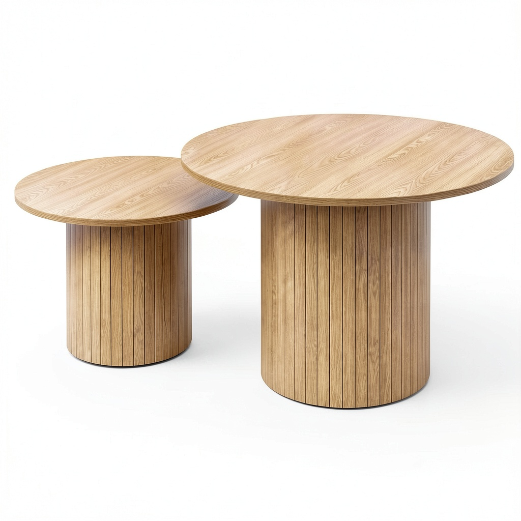 Table basse, en chêne, pour le salon