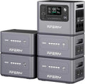 AFERIY Kit Générateur Électrique portable 2800W – 2048 Wh / 10,24 kWh, gris
