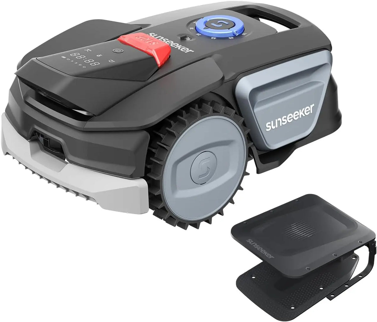 SUNSEEKER V1 avec Garage robot tondeuse – sans fil, gris