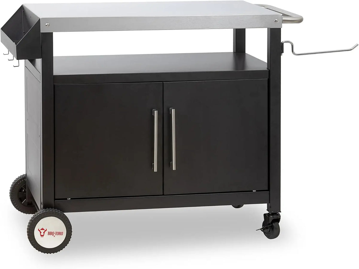 BBQ-Toro Chariot de barbecue 103,5 x 59 x 81 cm – noir/gris