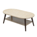 Table basse, avec rangement, en chêne, pour le salon