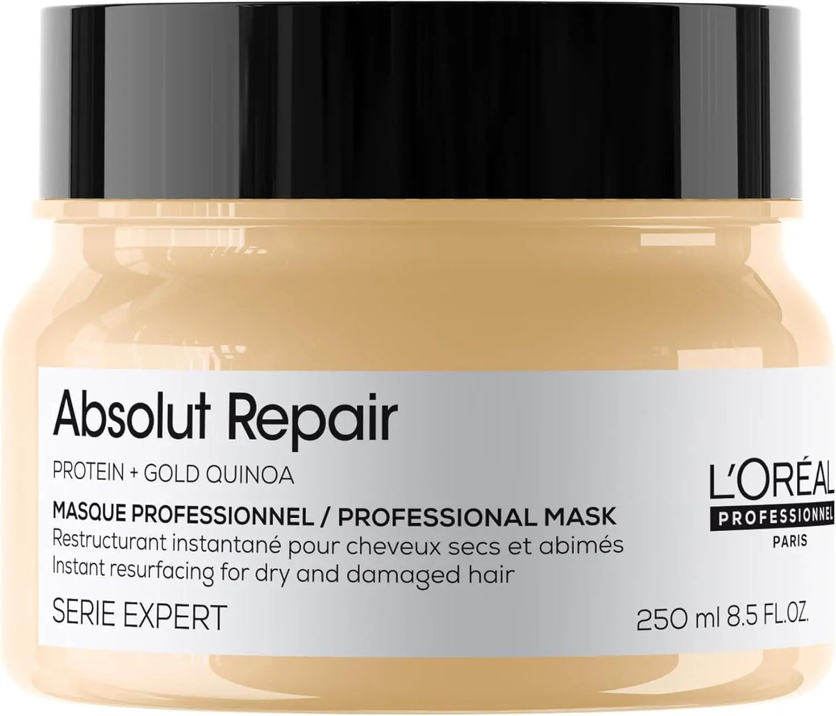 L'OREAL PROFESSIONNEL - Restructuration Instantanée - Cheveux Secs & Abîmés - Nourrit & Répare la Fibre – gris/beige/noir