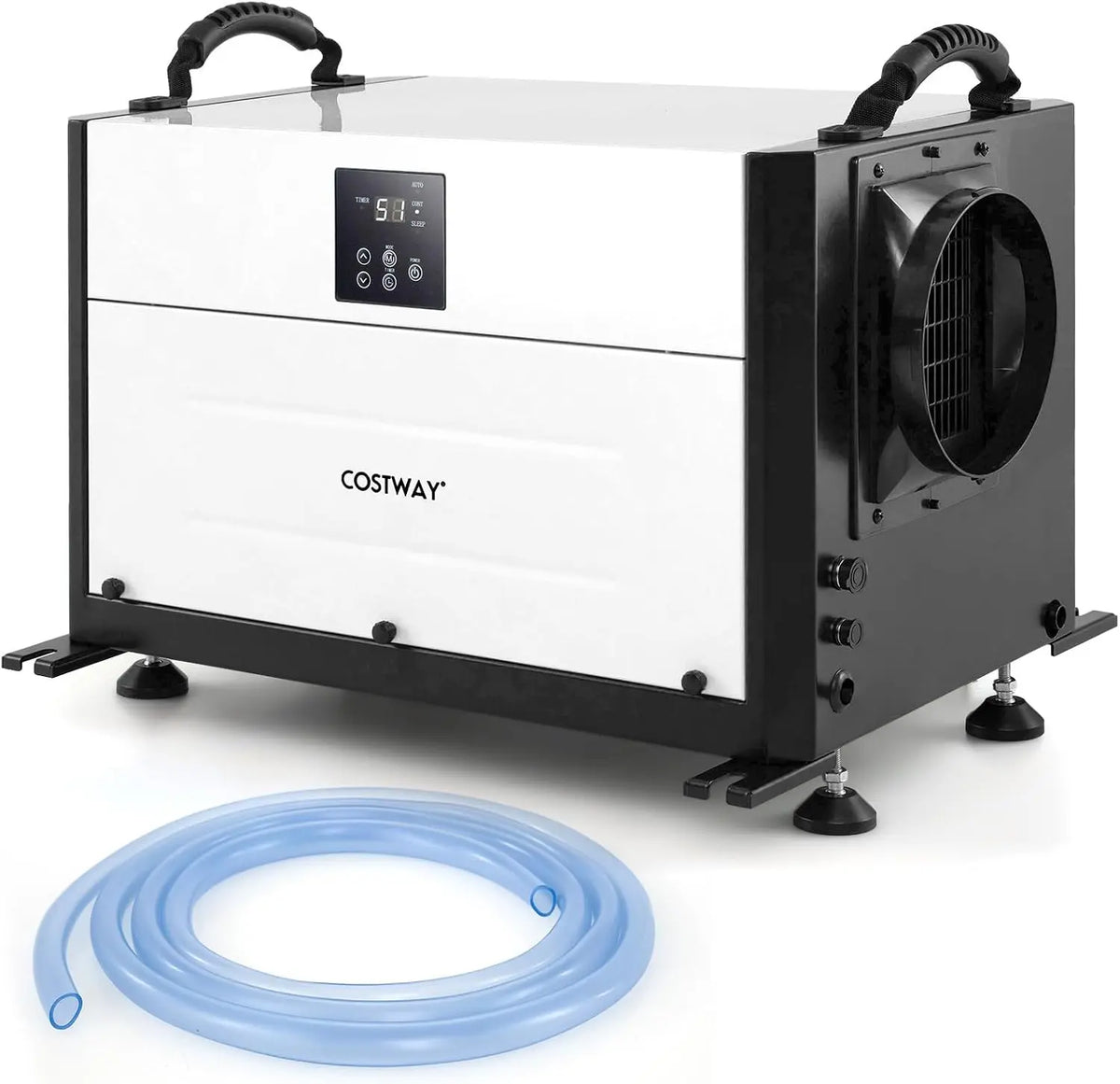 COSTWAY Déshumidificateur Industriel 73,5 L/Jour – 52 x 35,5 x 35 cm, 50 Hz, noir