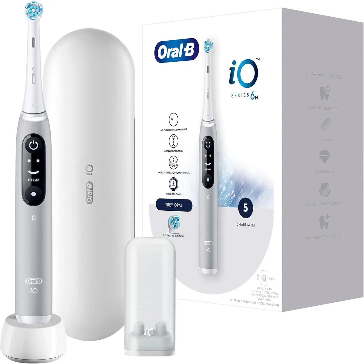 Oral-B iO Series 6 gris + Etui brosse à dents électrique