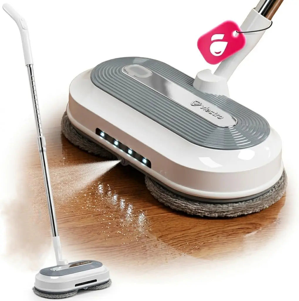 Balai Serpillère Électrique Sans Fil – gris/beige/orange