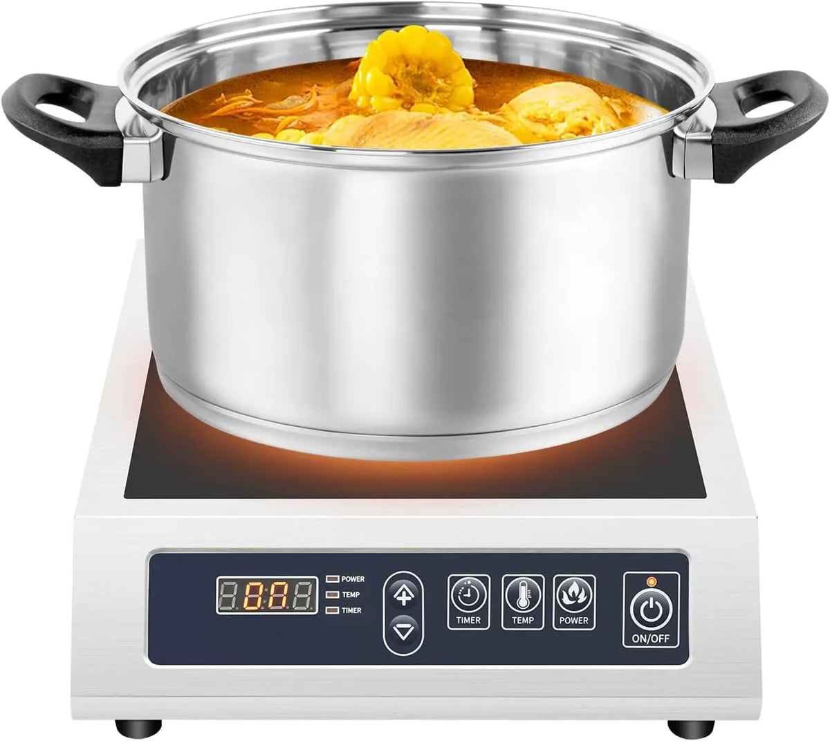 Plaque de cuisson à induction 3500 W – gris