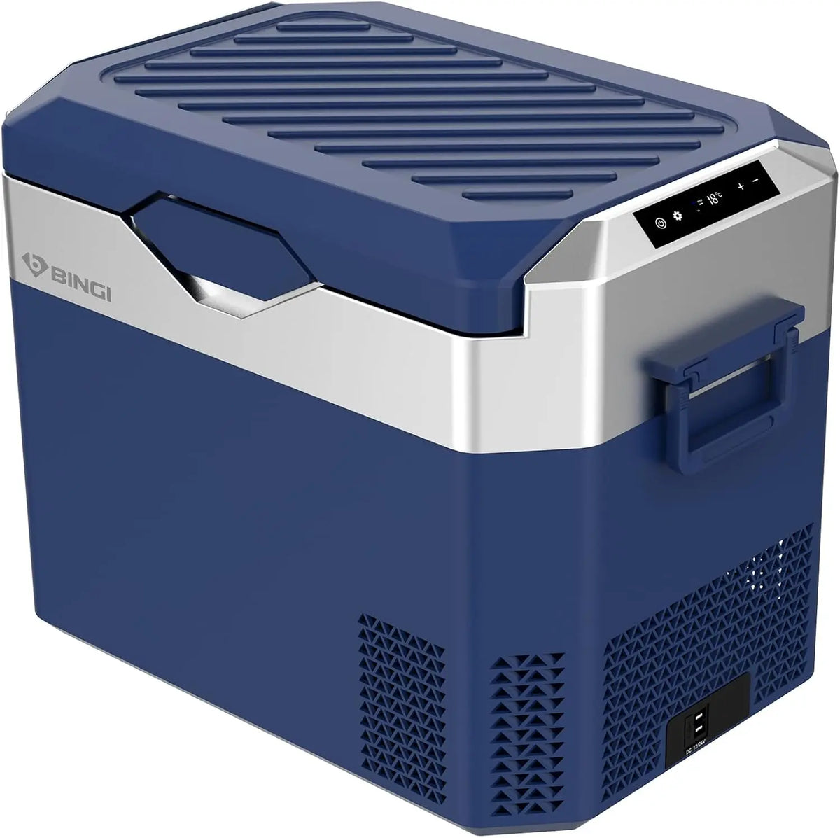 BINGI Glacière Electrique Voiture 30L Silencieuse ≤45dB Réfrigérateur de Voiture à Compression -18°C – bleu