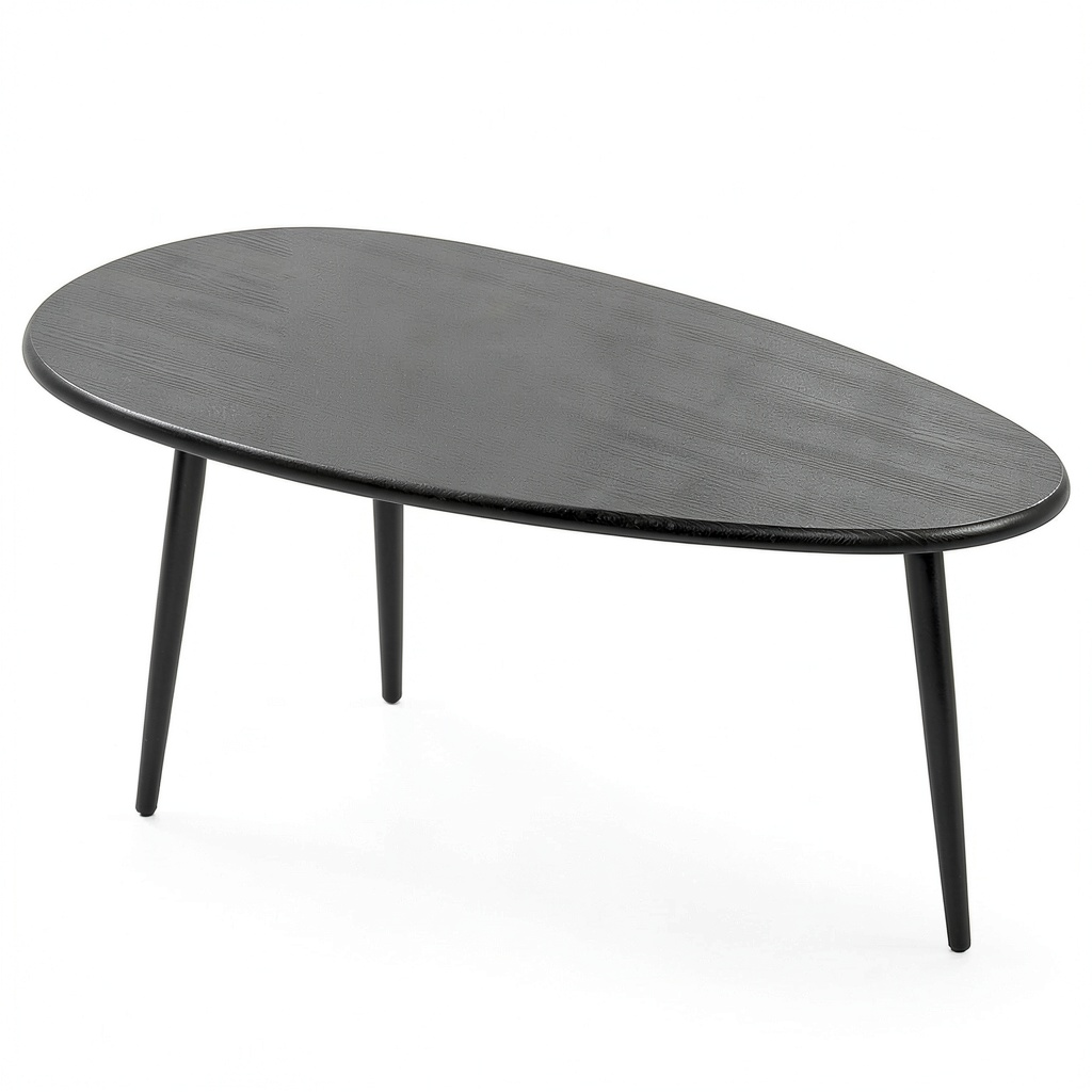 Canapé, en métal, 108 x 56 x 44 cm, coloris noir, pour le salon
