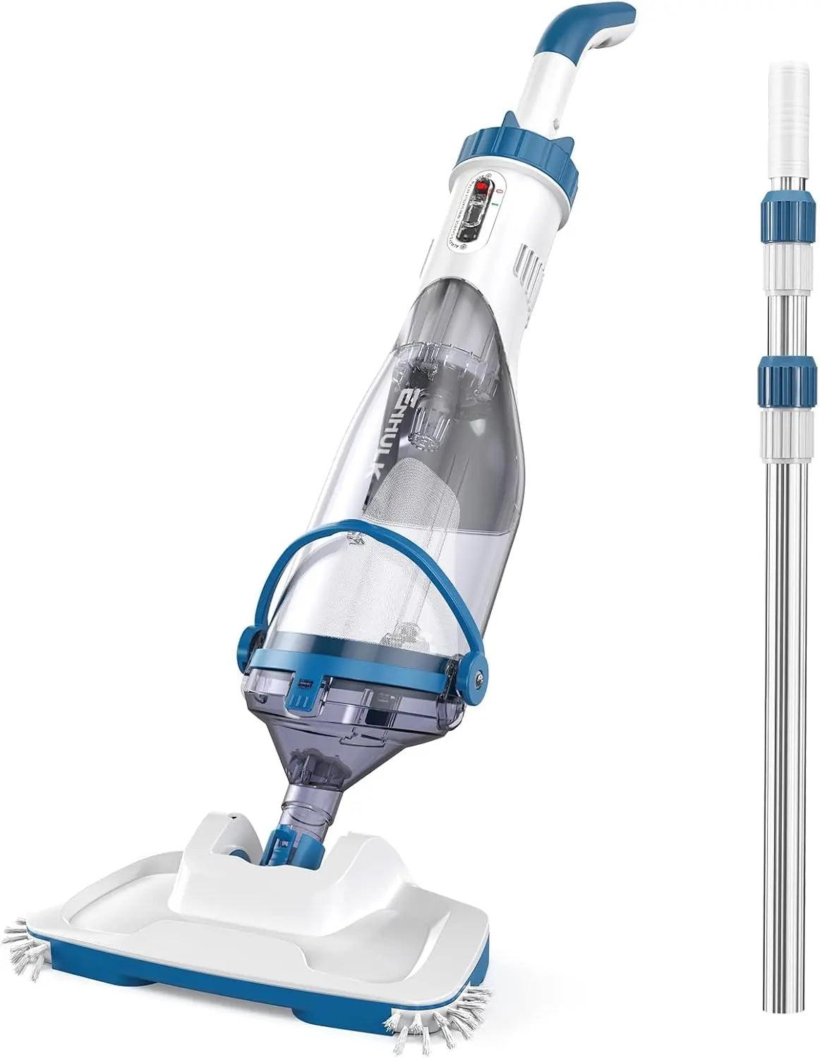 Enhulk Aspirateur de Piscine sans Fil – 4200 L/H, 2000 mAh, gris/bleu