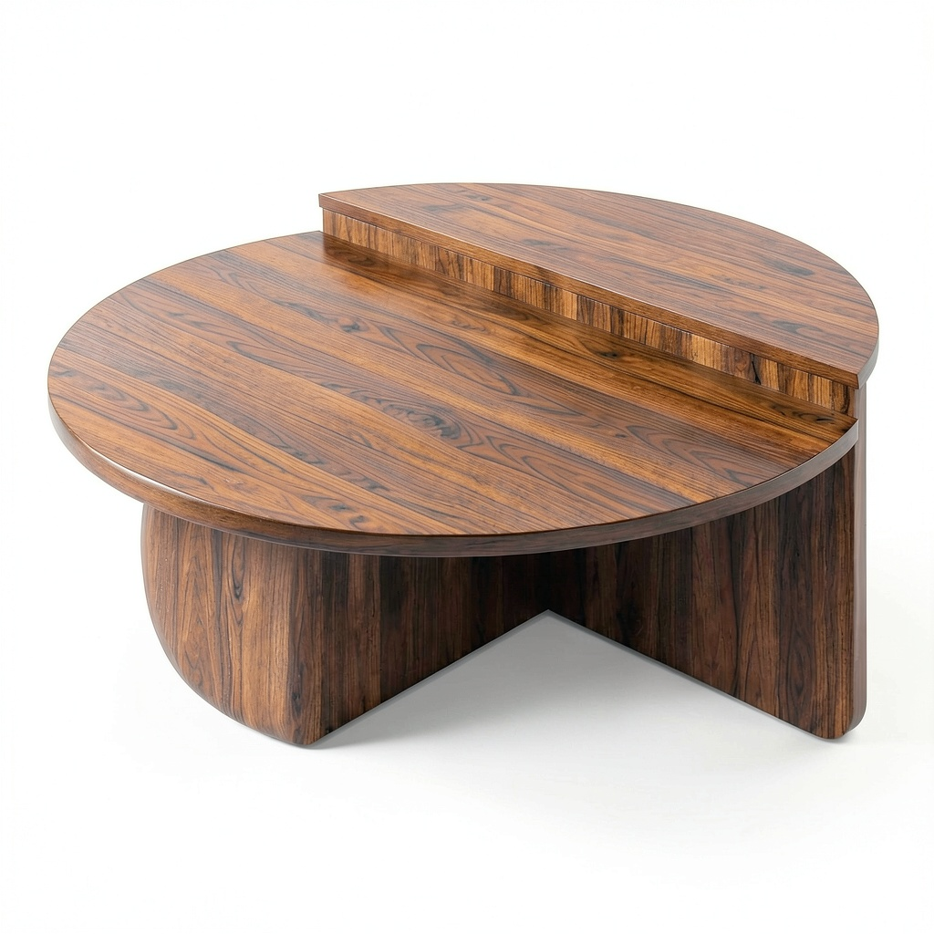 Table basse, en noyer, pour le salon